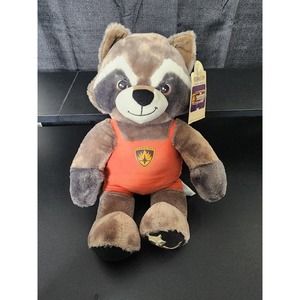 RETIRED Build A Bear Workshop Marvel Guardians Of The Galaxy "Rocket" Plush NWT